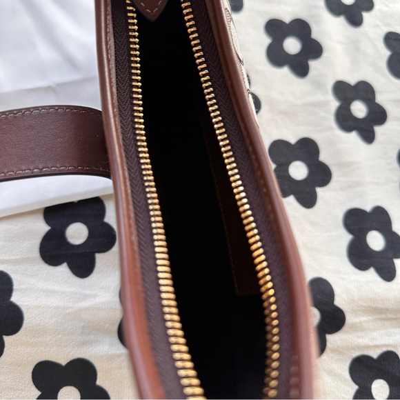 Coach Underarm Bag, Moon Bag, Brown - Picture 9 of 14